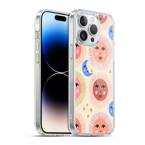 Gabriela Thomeu Art Sun Moon Star Soft Gel Case for Apple iPhone 14 Pro Max & MagSafe