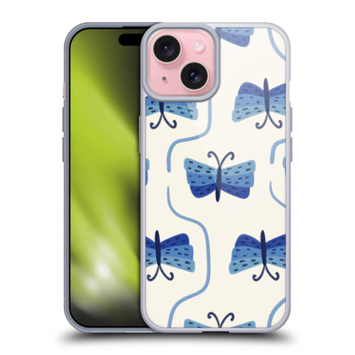 Gabriela Thomeu Art Butterfly Soft Gel Case for Apple iPhone 15