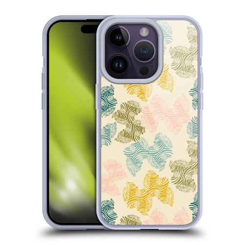 Gabriela Thomeu Art Zebra Green Soft Gel Case for Apple iPhone 14 Pro