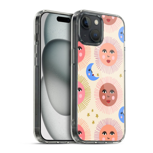 Gabriela Thomeu Art Sun Moon Star Soft Gel Case for Apple iPhone 15 & MagSafe