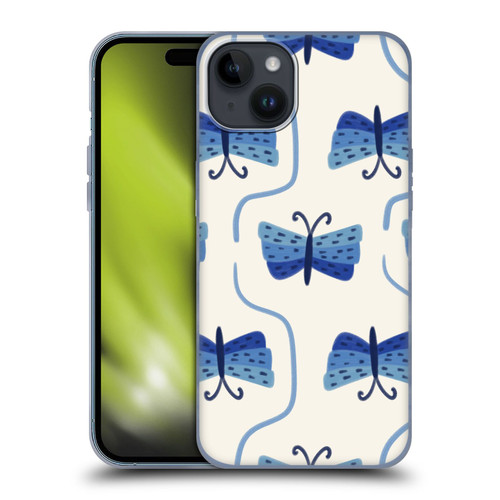 Gabriela Thomeu Art Butterfly Soft Gel Case for Apple iPhone 15 Plus