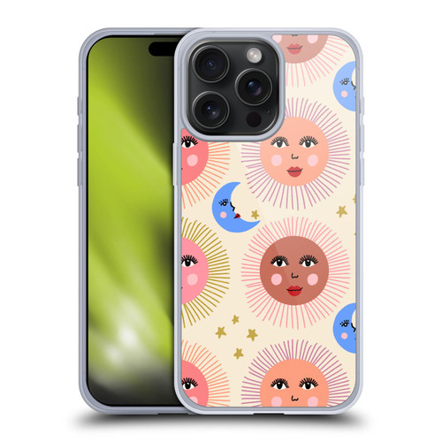 Gabriela Thomeu Art Sun Moon Star Soft Gel Case for Apple iPhone 15 Pro Max