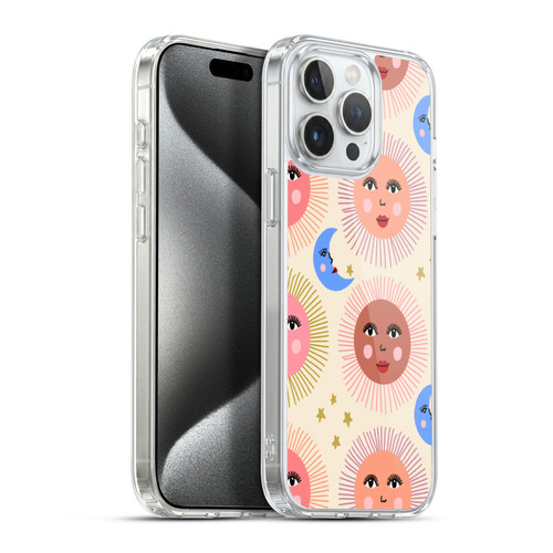 Gabriela Thomeu Art Sun Moon Star Soft Gel Case for Apple iPhone 15 Pro Max & MagSafe
