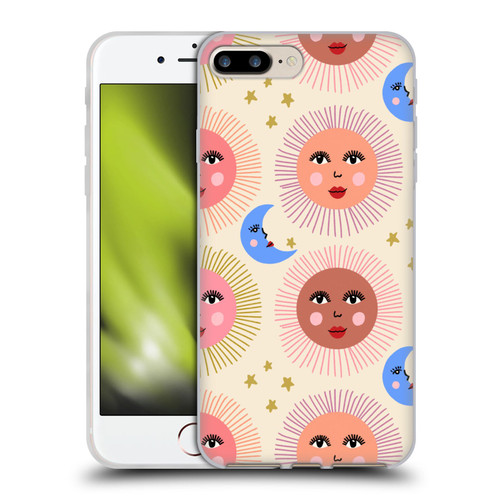 Gabriela Thomeu Art Sun Moon Star Soft Gel Case for Apple iPhone 7 Plus / iPhone 8 Plus