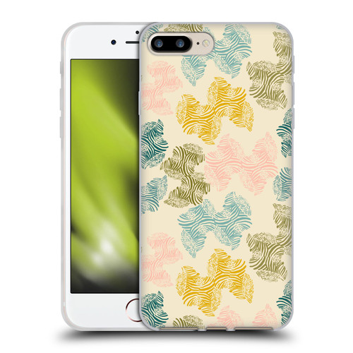 Gabriela Thomeu Art Zebra Green Soft Gel Case for Apple iPhone 7 Plus / iPhone 8 Plus