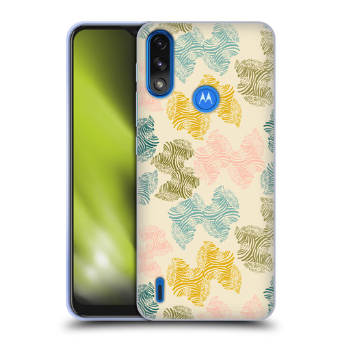 Gabriela Thomeu Art Zebra Green Soft Gel Case for Motorola Moto E7 Power / Moto E7i Power