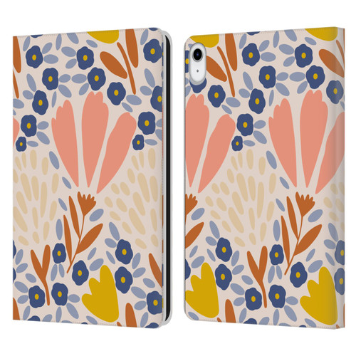 Gabriela Thomeu Floral Spring Flower Field Leather Book Wallet Case Cover For Apple iPad 10.9 2022/2025