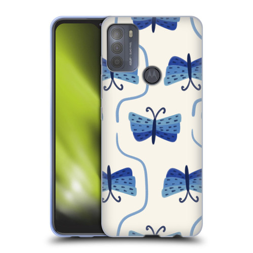 Gabriela Thomeu Art Butterfly Soft Gel Case for Motorola Moto G50