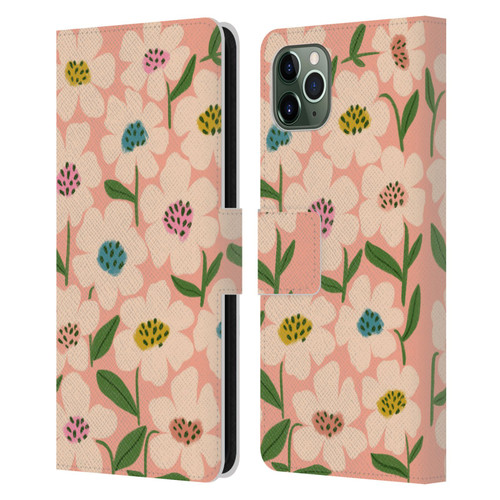 Gabriela Thomeu Floral Blossom Leather Book Wallet Case Cover For Apple iPhone 11 Pro Max