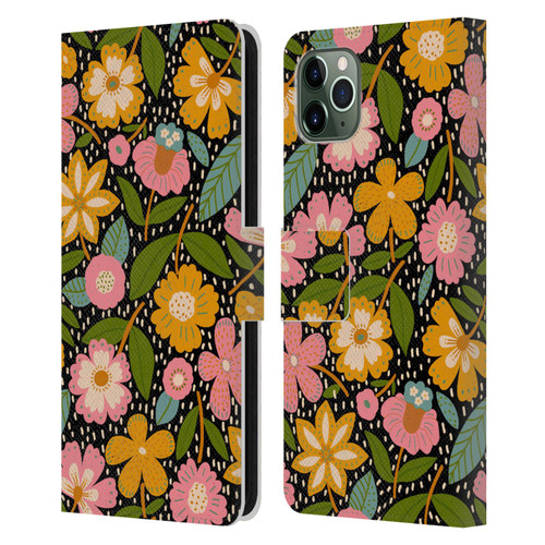 Gabriela Thomeu Floral Floral Jungle Leather Book Wallet Case Cover For Apple iPhone 11 Pro Max