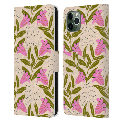 Gabriela Thomeu Floral Tulip Leather Book Wallet Case Cover For Apple iPhone 11 Pro Max
