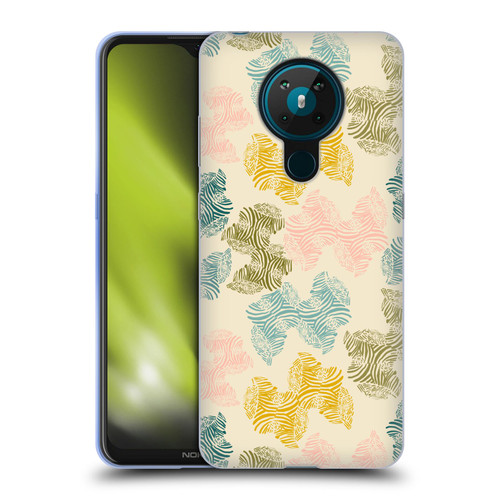 Gabriela Thomeu Art Zebra Green Soft Gel Case for Nokia 5.3