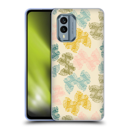 Gabriela Thomeu Art Zebra Green Soft Gel Case for Nokia X30