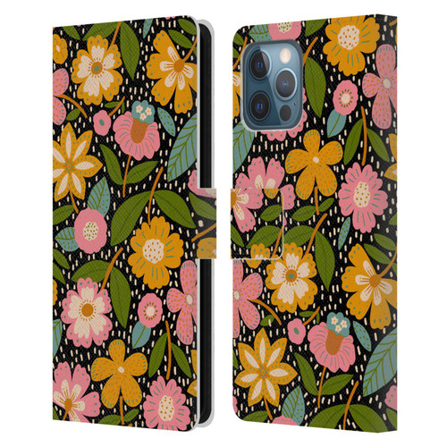 Gabriela Thomeu Floral Floral Jungle Leather Book Wallet Case Cover For Apple iPhone 12 Pro Max