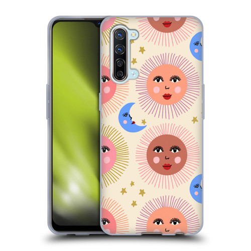 Gabriela Thomeu Art Sun Moon Star Soft Gel Case for OPPO Find X2 Lite 5G