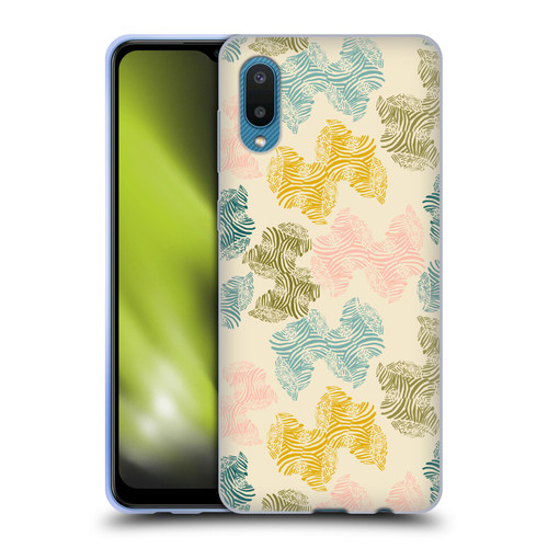Gabriela Thomeu Art Zebra Green Soft Gel Case for Samsung Galaxy A02/M02 (2021)