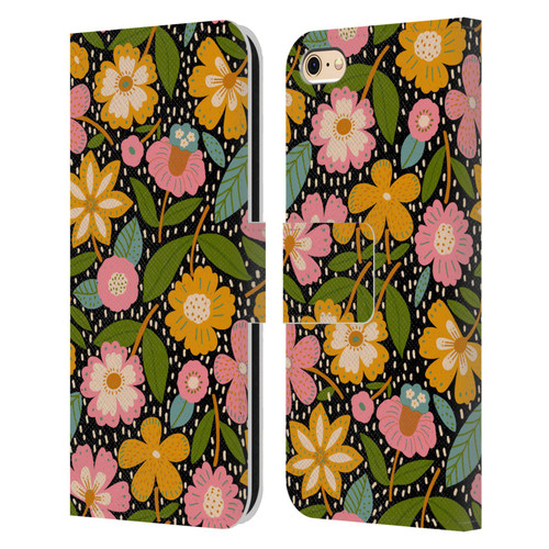 Gabriela Thomeu Floral Floral Jungle Leather Book Wallet Case Cover For Apple iPhone 6 / iPhone 6s