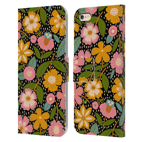 Gabriela Thomeu Floral Floral Jungle Leather Book Wallet Case Cover For Apple iPhone 6 Plus / iPhone 6s Plus