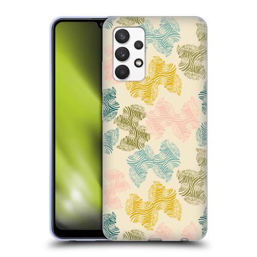 Gabriela Thomeu Art Zebra Green Soft Gel Case for Samsung Galaxy A32 (2021)