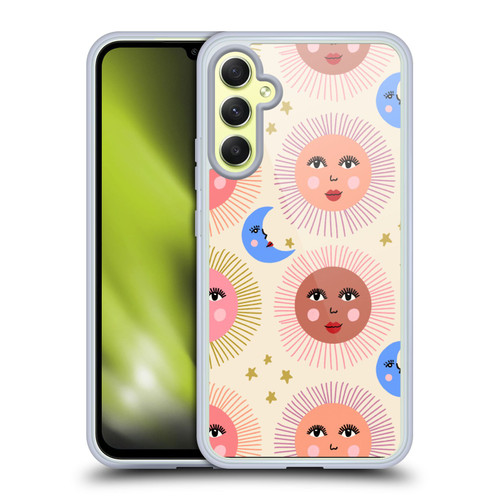 Gabriela Thomeu Art Sun Moon Star Soft Gel Case for Samsung Galaxy A34 5G