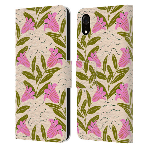 Gabriela Thomeu Floral Tulip Leather Book Wallet Case Cover For Apple iPhone XR