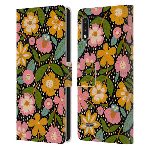 Gabriela Thomeu Floral Floral Jungle Leather Book Wallet Case Cover For LG K22