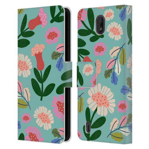 Gabriela Thomeu Floral Super Bloom Leather Book Wallet Case Cover For Nokia C01 Plus/C1 2nd Edition