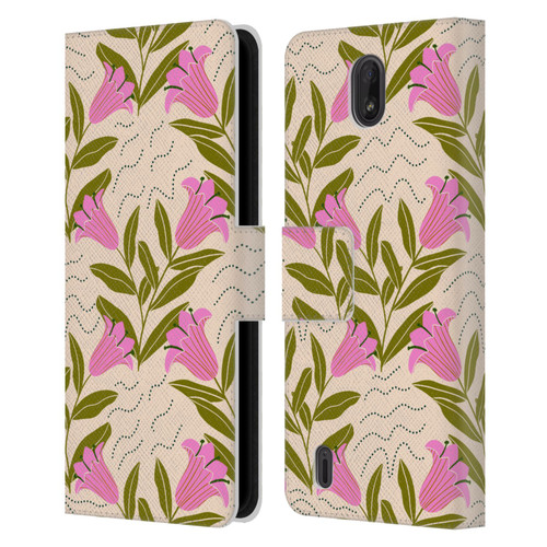 Gabriela Thomeu Floral Tulip Leather Book Wallet Case Cover For Nokia C01 Plus/C1 2nd Edition