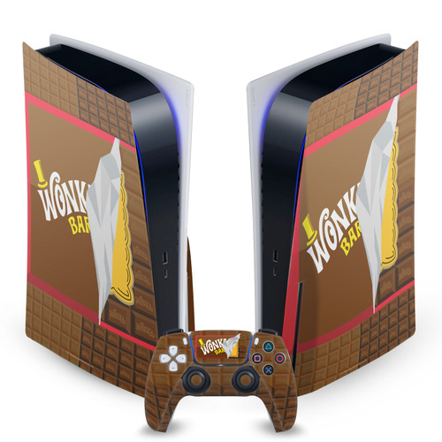 Willy Wonka and the Chocolate Factory Graphics Candy Bar Vinyl Sticker Skin Decal Cover for Sony PS5 Disc Edition Bundle