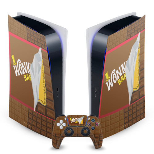 Willy Wonka and the Chocolate Factory Graphics Candy Bar Vinyl Sticker Skin Decal Cover for Sony PS5 Digital Edition Bundle