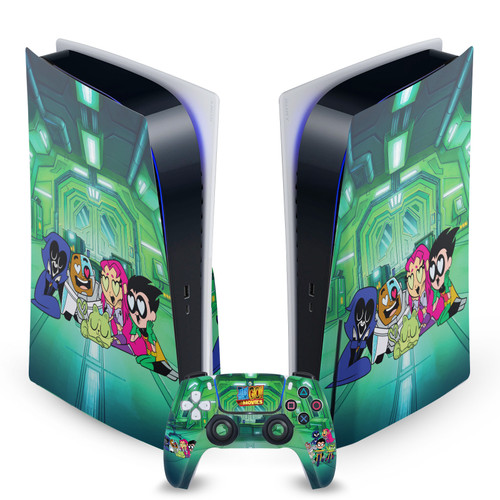Teen Titans Go! To The Movies Graphics Group Vinyl Sticker Skin Decal Cover for Sony PS5 Disc Edition Bundle