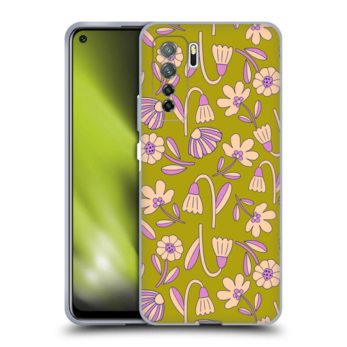 Gabriela Thomeu Floral Art Deco Soft Gel Case for Huawei Nova 7 SE/P40 Lite 5G