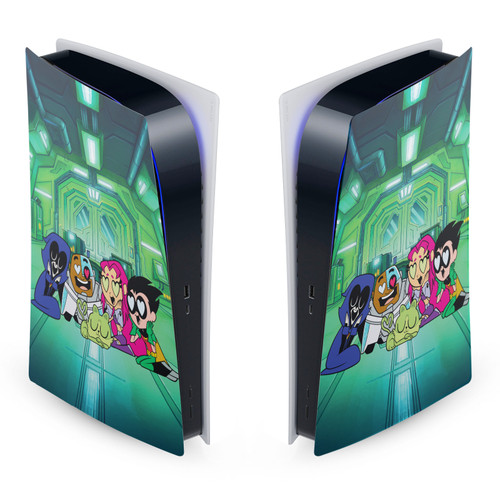Teen Titans Go! To The Movies Graphics Group Vinyl Sticker Skin Decal Cover for Sony PS5 Digital Edition Console