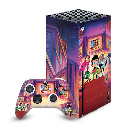 Teen Titans Go! To The Movies Graphics Key Art Vinyl Sticker Skin Decal Cover for Microsoft Series X Console & Controller