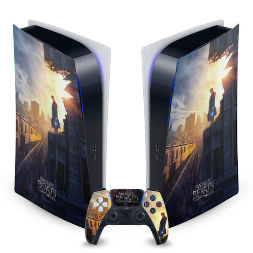 Fantastic Beasts And Where To Find Them Key Art And Beasts Poster Vinyl Sticker Skin Decal Cover for Sony PS5 Digital Edition Bundle