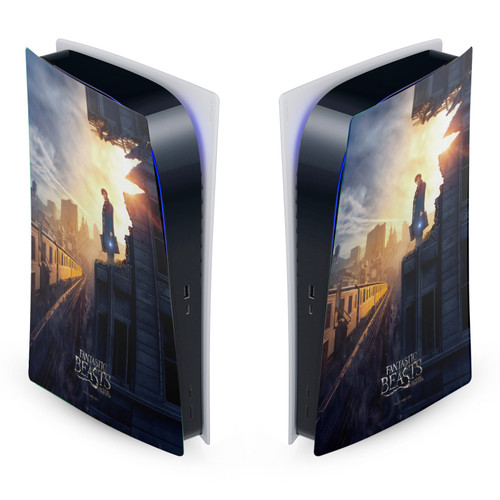 Fantastic Beasts And Where To Find Them Key Art And Beasts Poster Vinyl Sticker Skin Decal Cover for Sony PS5 Digital Edition Console