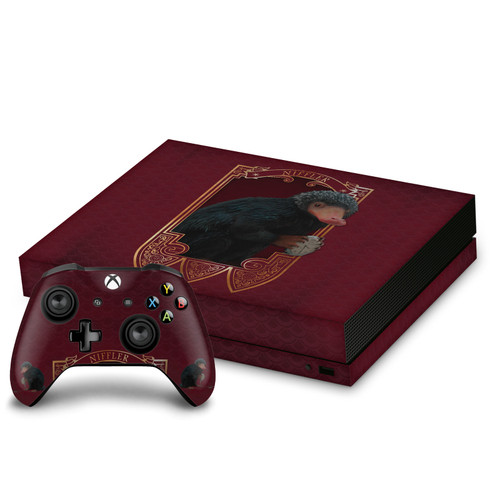Fantastic Beasts And Where To Find Them Key Art And Beasts Niffler Vinyl Sticker Skin Decal Cover for Microsoft Xbox One X Bundle
