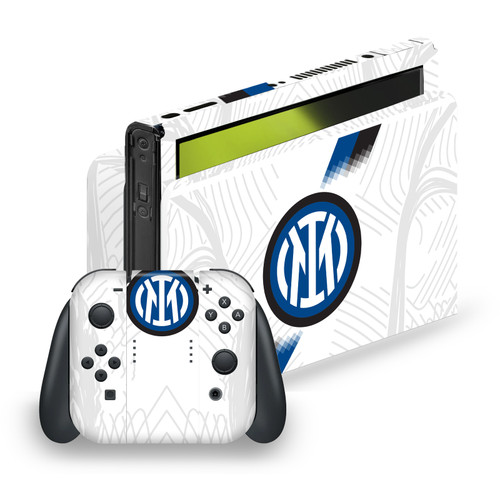 Fc Internazionale Milano 2023/24 Crest Kit Away Vinyl Sticker Skin Decal Cover for Nintendo Switch OLED
