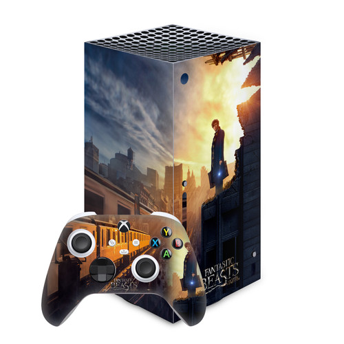 Fantastic Beasts And Where To Find Them Key Art And Beasts Poster Vinyl Sticker Skin Decal Cover for Microsoft Series X Console & Controller