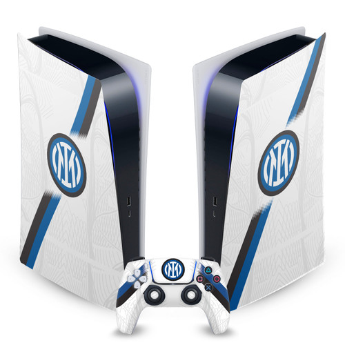 Fc Internazionale Milano 2023/24 Crest Kit Away Vinyl Sticker Skin Decal Cover for Sony PS5 Digital Edition Bundle