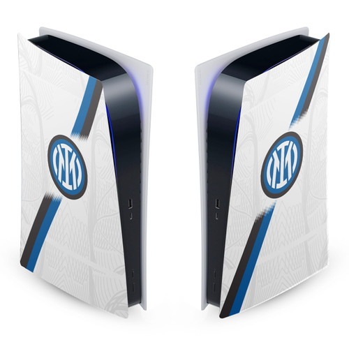 Fc Internazionale Milano 2023/24 Crest Kit Away Vinyl Sticker Skin Decal Cover for Sony PS5 Digital Edition Console
