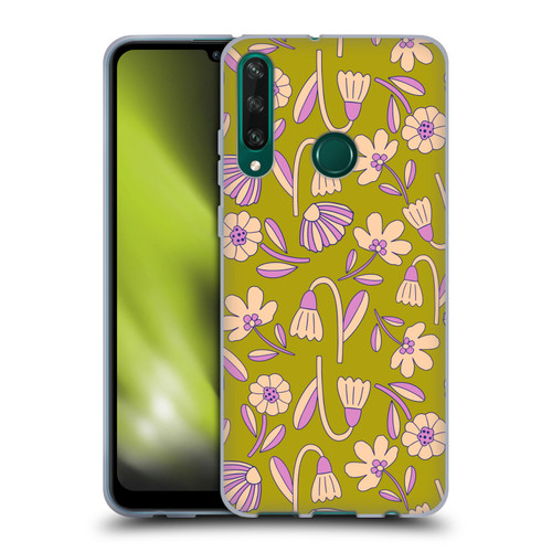 Gabriela Thomeu Floral Art Deco Soft Gel Case for Huawei Y6p
