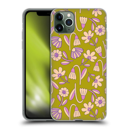 Gabriela Thomeu Floral Art Deco Soft Gel Case for Apple iPhone 11 Pro Max