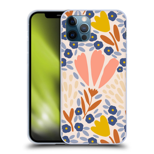 Gabriela Thomeu Floral Spring Flower Field Soft Gel Case for Apple iPhone 12 / iPhone 12 Pro