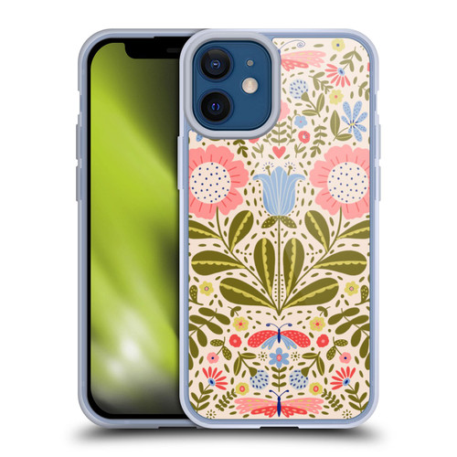 Gabriela Thomeu Floral Blooms & Butterflies Soft Gel Case for Apple iPhone 12 Mini