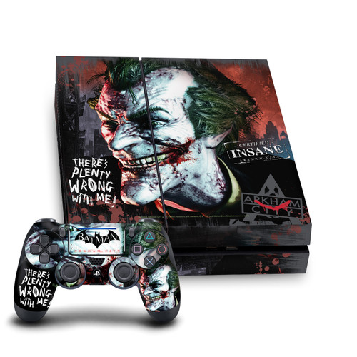 Batman Arkham City Graphics Joker Wrong With Me Vinyl Sticker Skin Decal Cover for Sony PS4 Console & Controller
