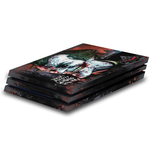 Batman Arkham City Graphics Joker Wrong With Me Vinyl Sticker Skin Decal Cover for Sony PS4 Pro Console