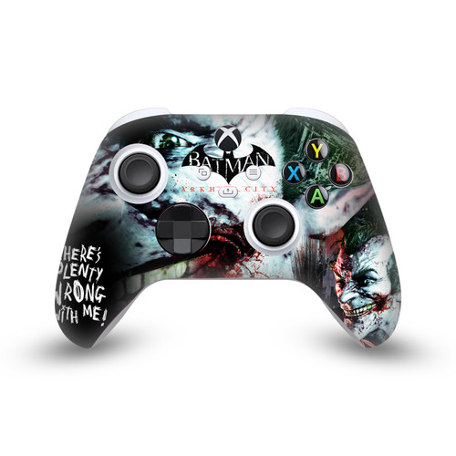 Batman Arkham City Graphics Joker Wrong With Me Vinyl Sticker Skin Decal Cover for Microsoft Xbox Series X / Series S Controller