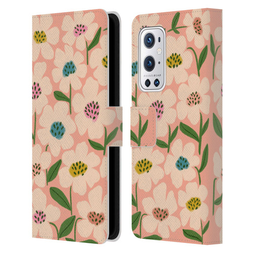 Gabriela Thomeu Floral Blossom Leather Book Wallet Case Cover For OnePlus 9 Pro
