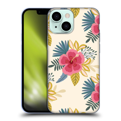 Gabriela Thomeu Floral Tropical Soft Gel Case for Apple iPhone 13 Mini